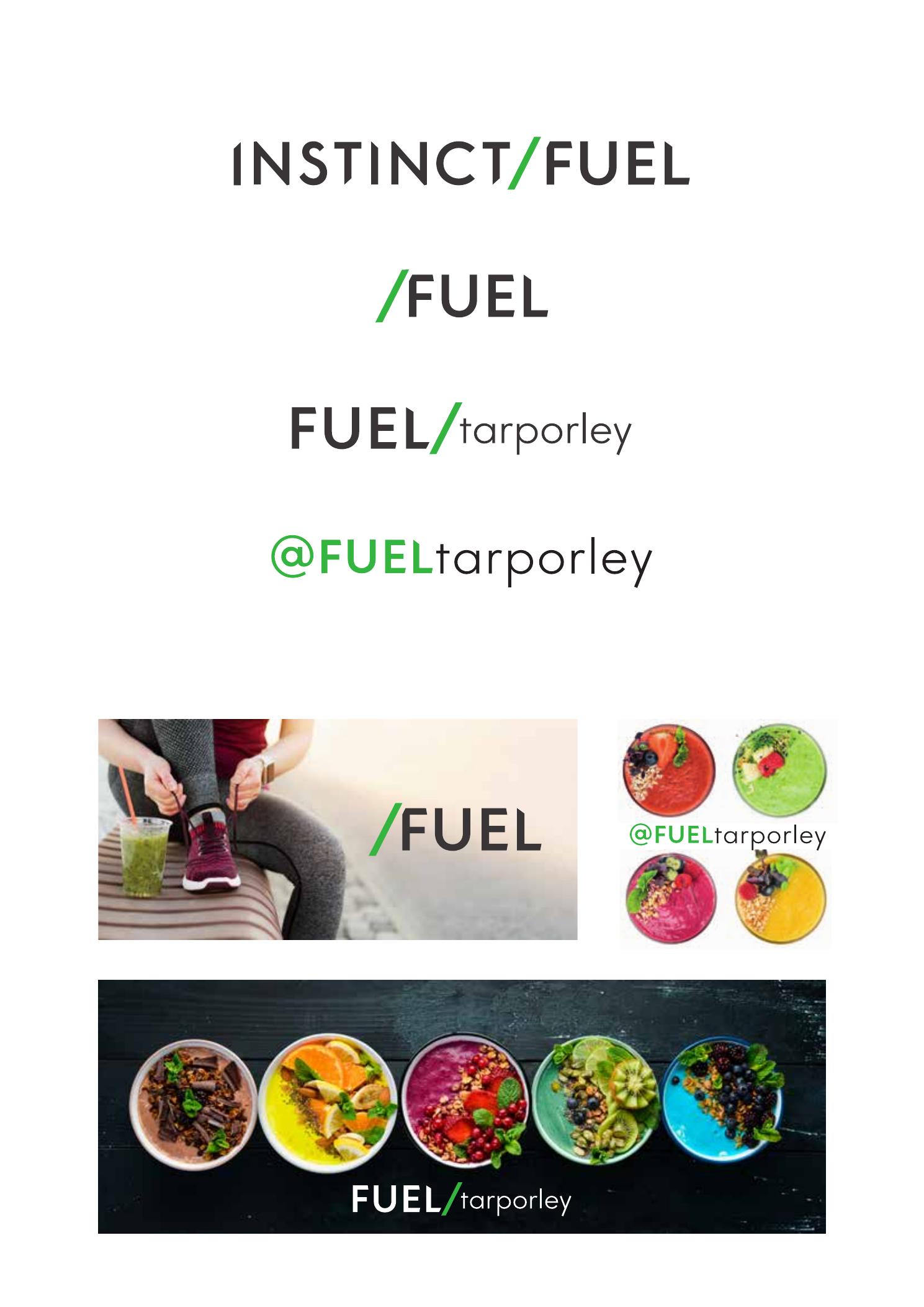 Early FUEL identity concepts exploring its relationship with Instinct gym